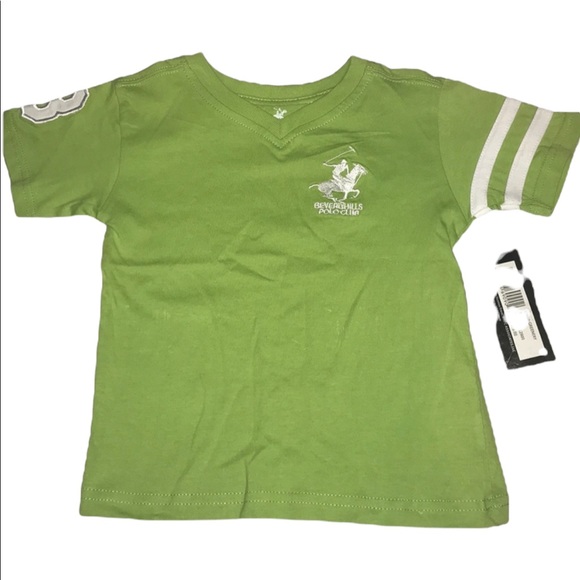 NWT BH Polo Club V Neck Tee - Green - Size 18M - Picture 1 of 5